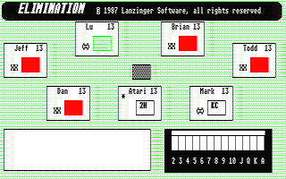 Elimination atari screenshot